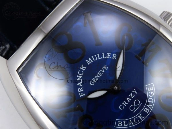Crazy Hours SS TWF Best Edition Blue Dial on Blue Leather Strap A23J