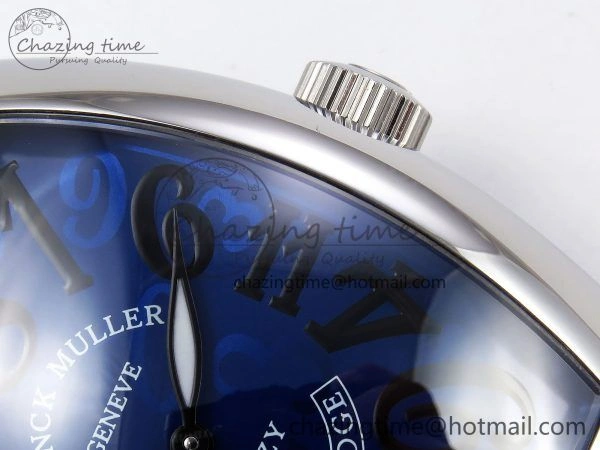 Crazy Hours SS TWF Best Edition Blue Dial on Blue Leather Strap A23J
