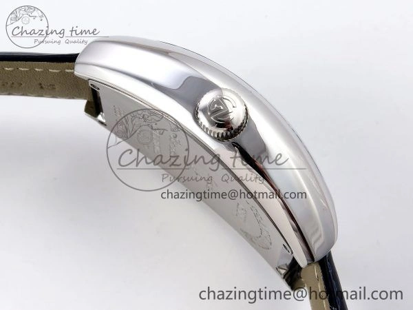 Crazy Hours SS TWF Best Edition Blue Dial on Blue Leather Strap A23J