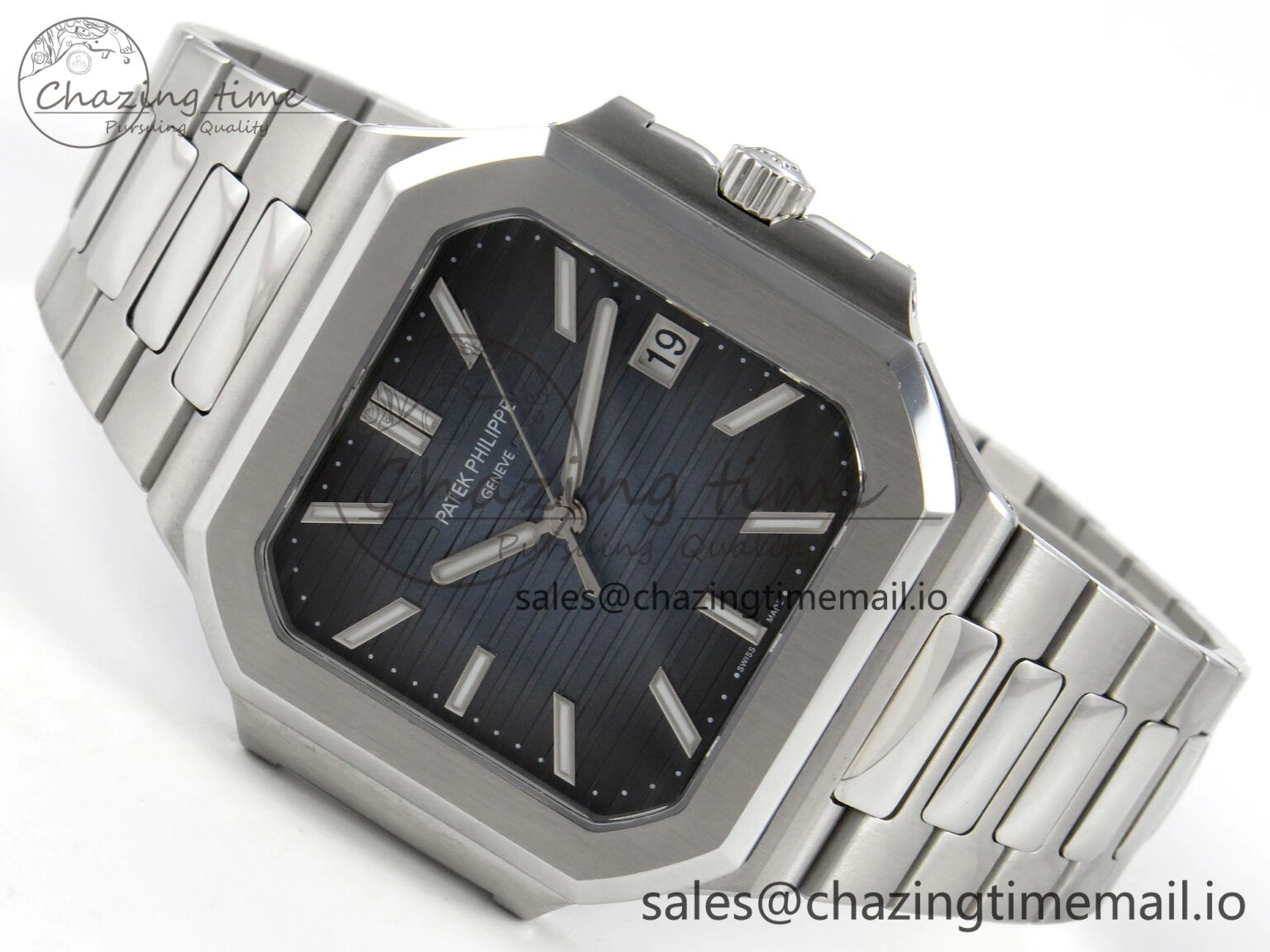 Cubitus 5821 SS PPF Best Edition Blue Dial on SS Bracelet A330