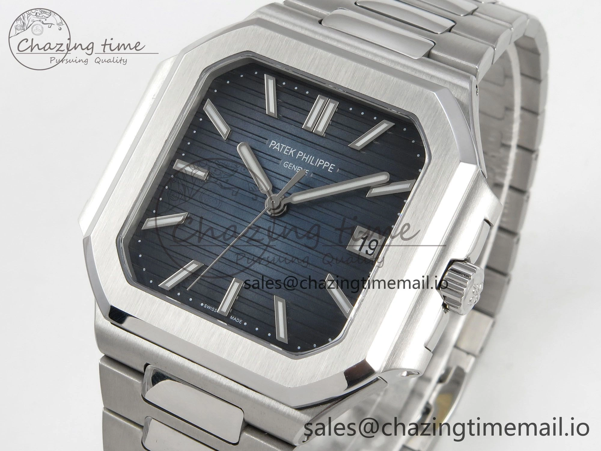 Cubitus 5821 SS PPF Best Edition Blue Dial on SS Bracelet A330