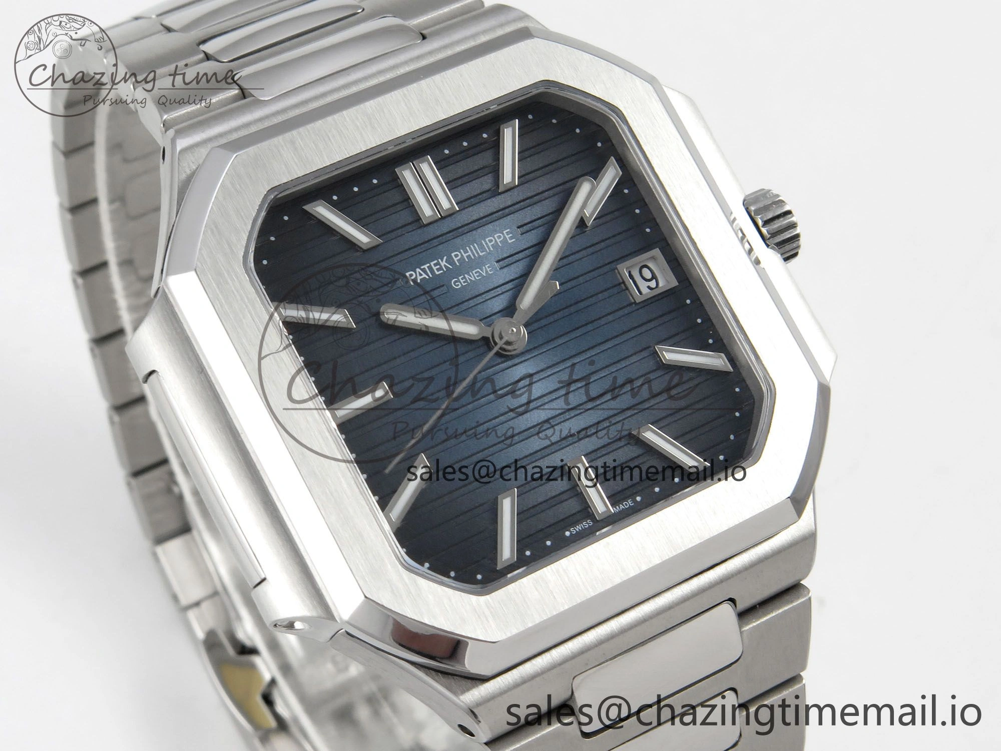 Cubitus 5821 SS PPF Best Edition Blue Dial on SS Bracelet A330