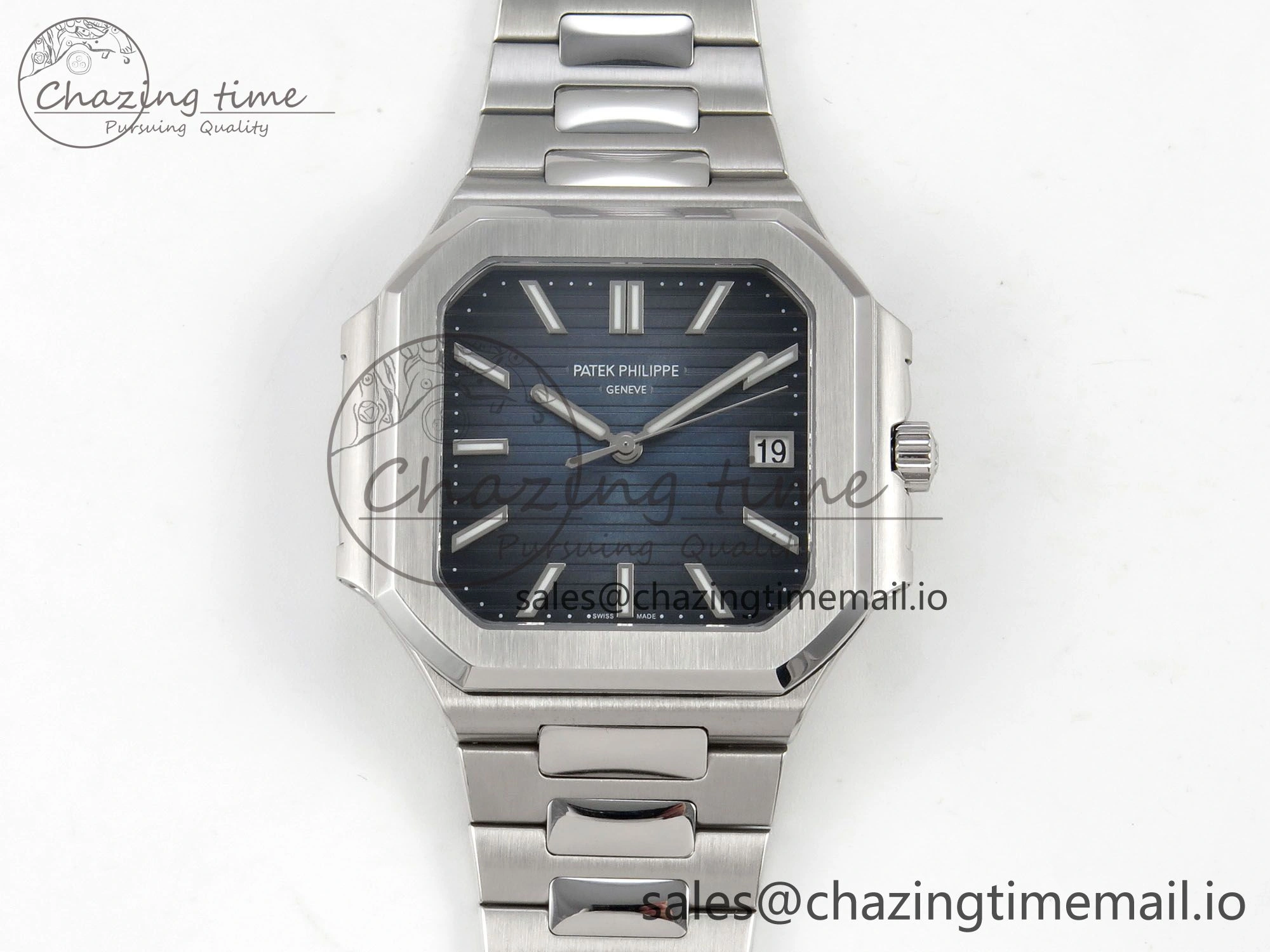 Cubitus 5821 SS PPF Best Edition Blue Dial on SS Bracelet A330