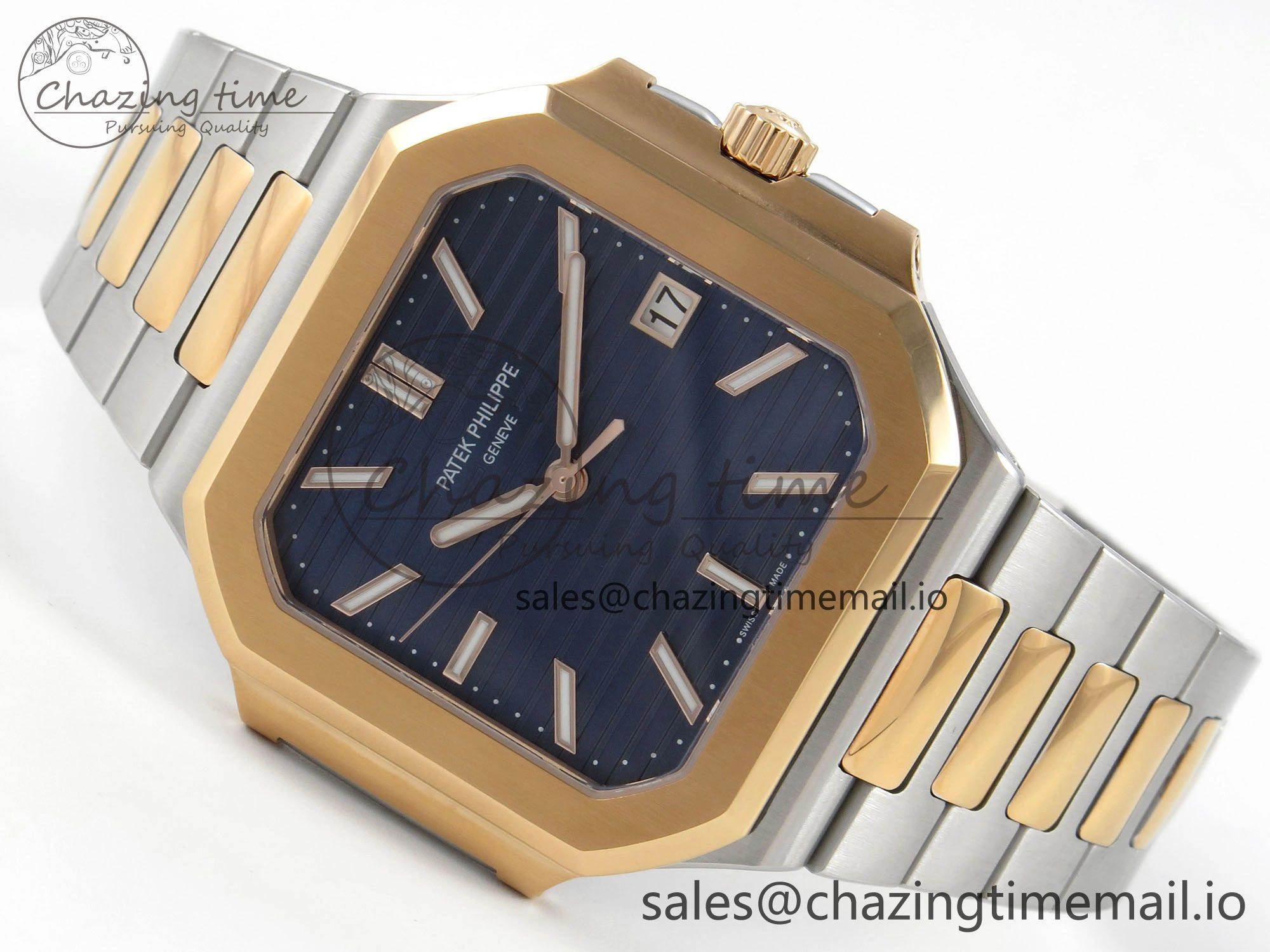 Cubitus 5821 SS PPF Best Edition Blue Dial on SS YG Bracelet A330