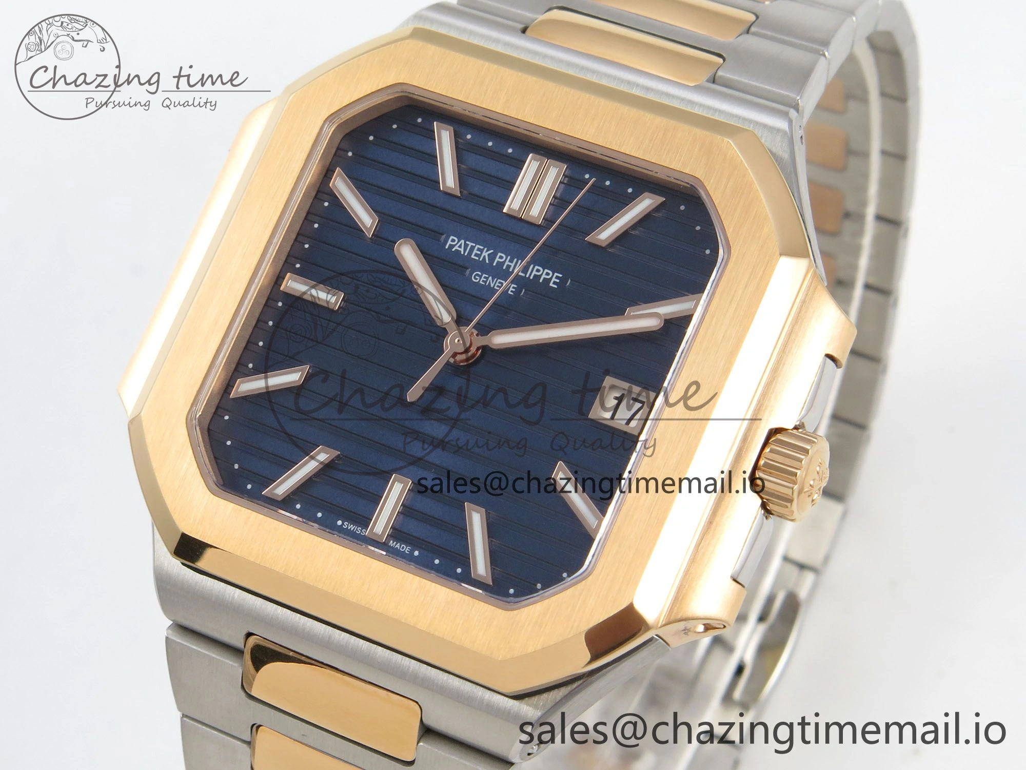 Cubitus 5821 SS PPF Best Edition Blue Dial on SS YG Bracelet A330