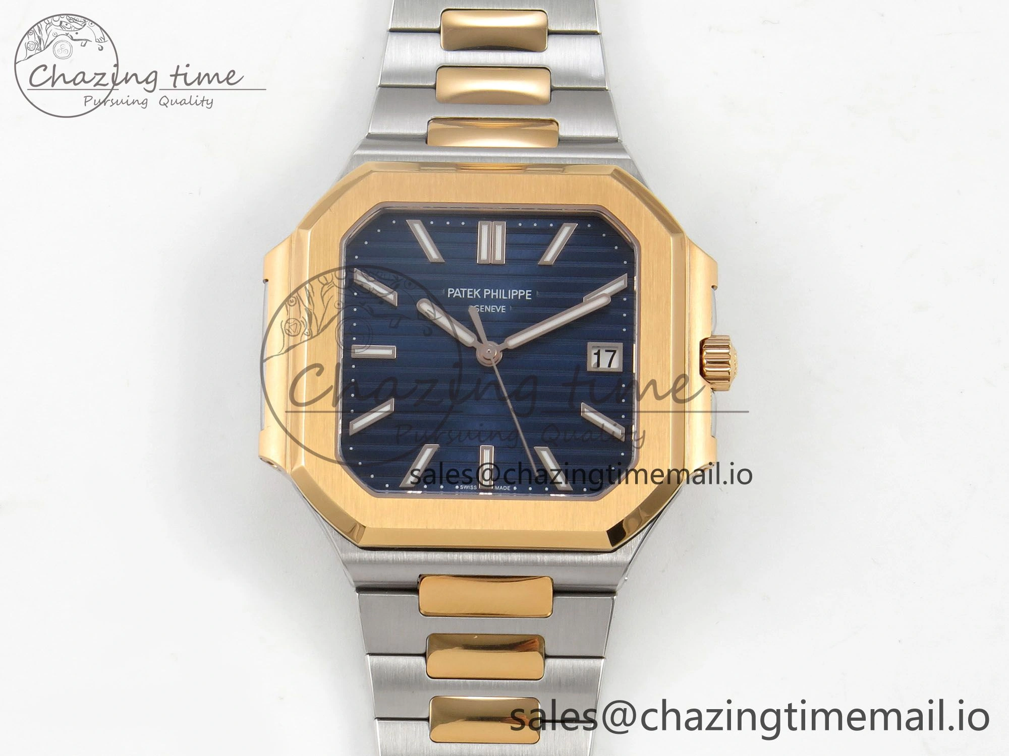 Cubitus 5821 SS PPF Best Edition Blue Dial on SS YG Bracelet A330