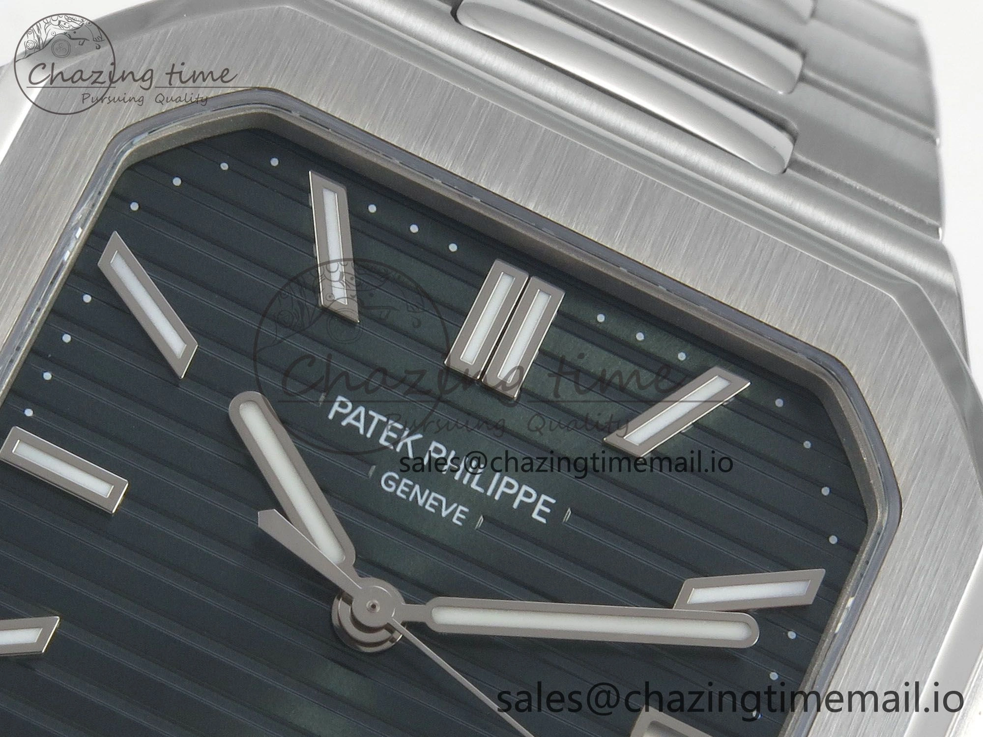 Cubitus 5821 SS PPF Best Edition Green Dial on SS Bracelet A330