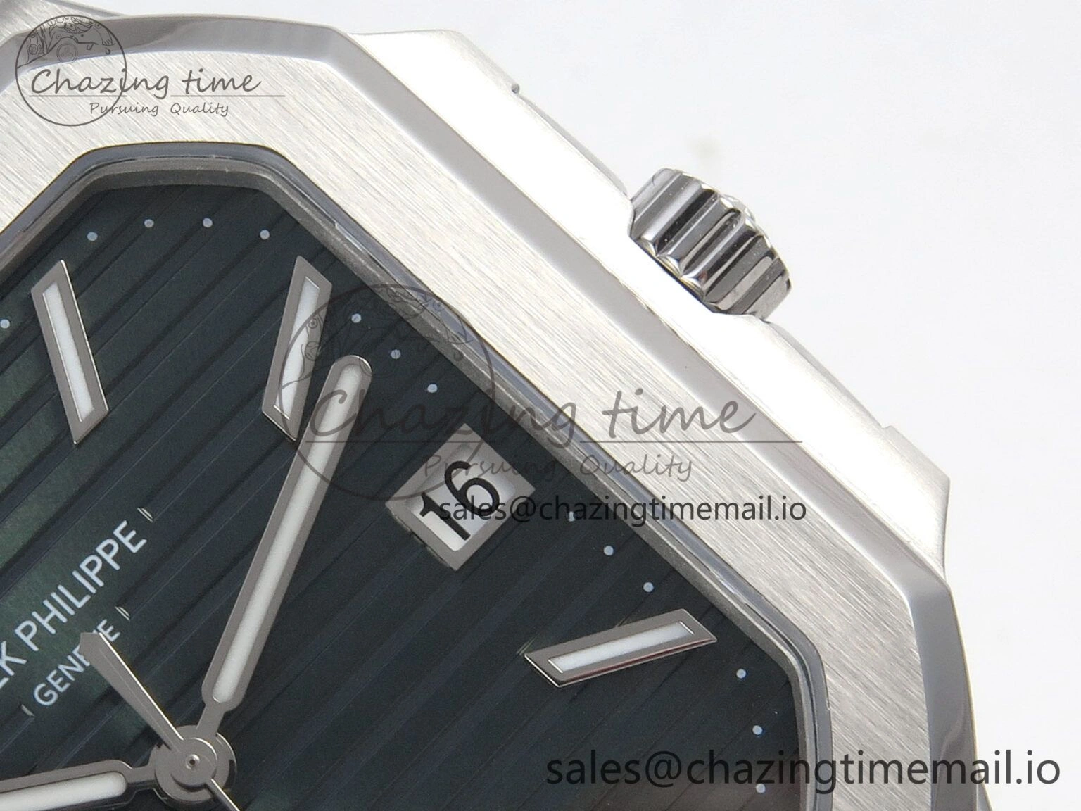Cubitus 5821 SS PPF Best Edition Green Dial on SS Bracelet A330