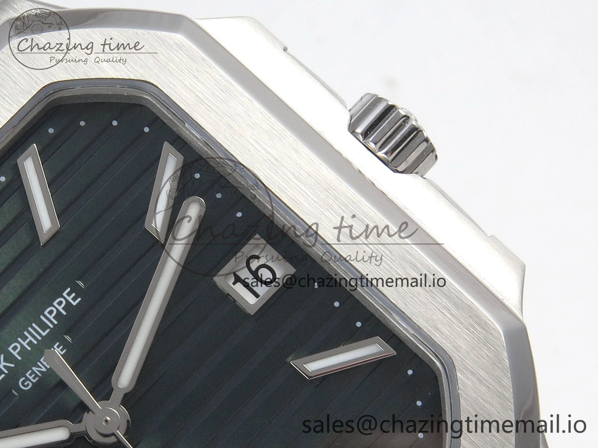 Cubitus 5821 SS PPF Best Edition Green Dial on SS Bracelet A330