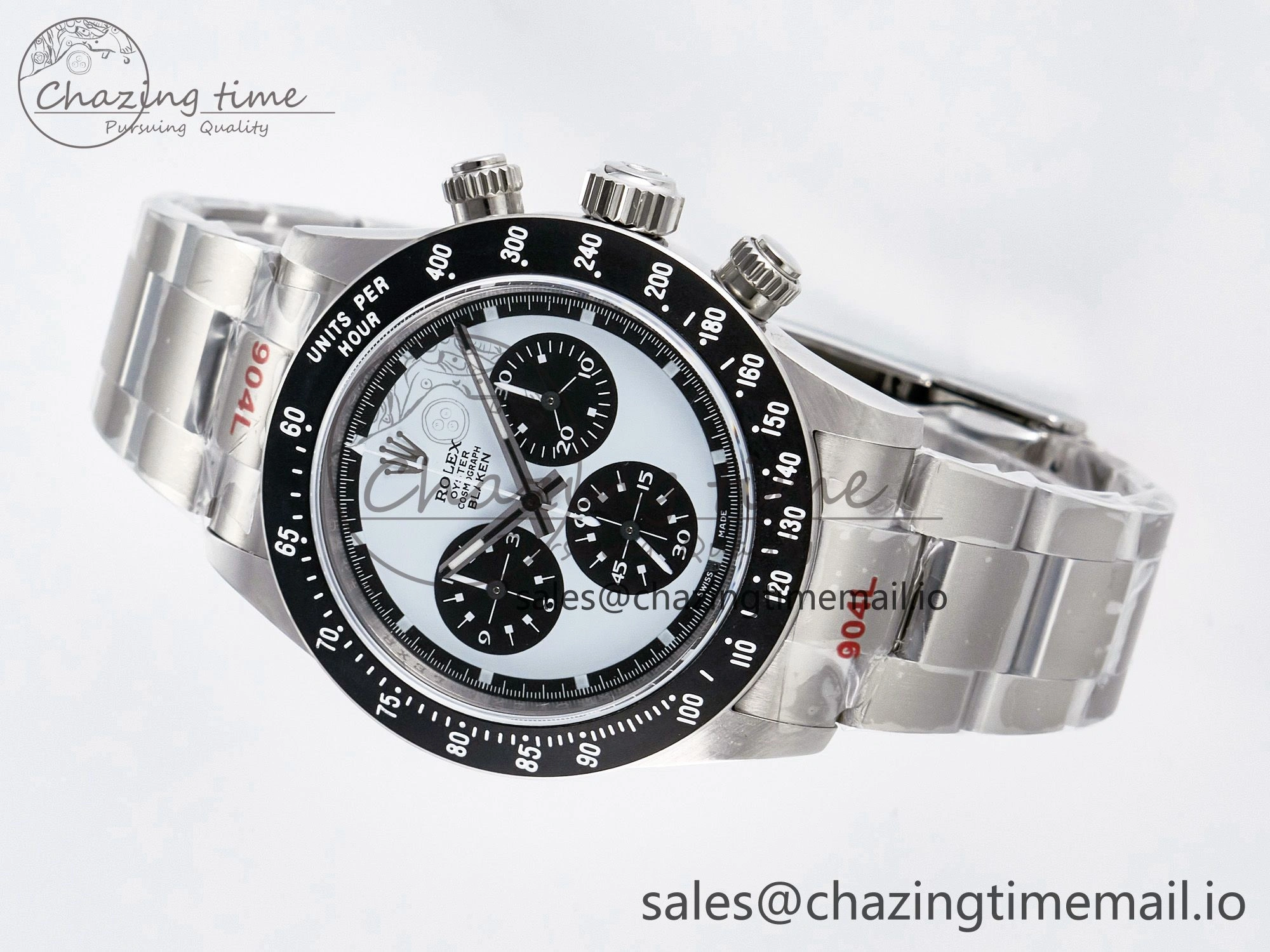 Custom Blaken Daytona Paul Newman 1:1 Best Edition Blue Dial on SS 904L Bracelet DD4130 Custom Modded