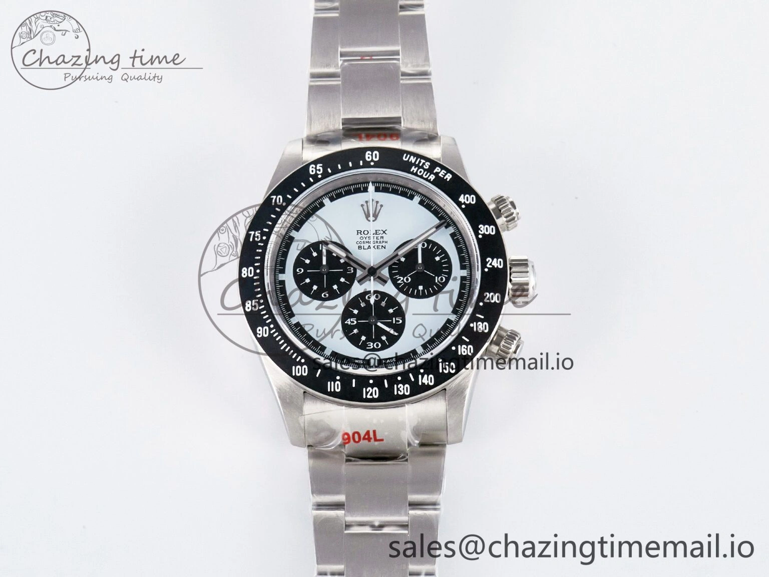 Custom Blaken Daytona Paul Newman 1:1 Best Edition Blue Dial on SS 904L Bracelet DD4130 Custom Modded