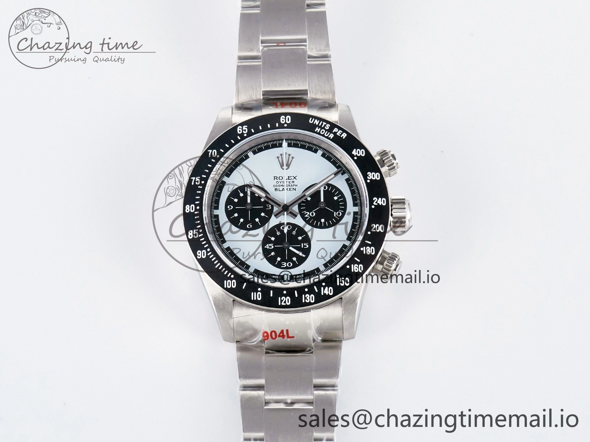 Custom Blaken Daytona Paul Newman 1:1 Best Edition Blue Dial on SS 904L Bracelet DD4130 Custom Modded