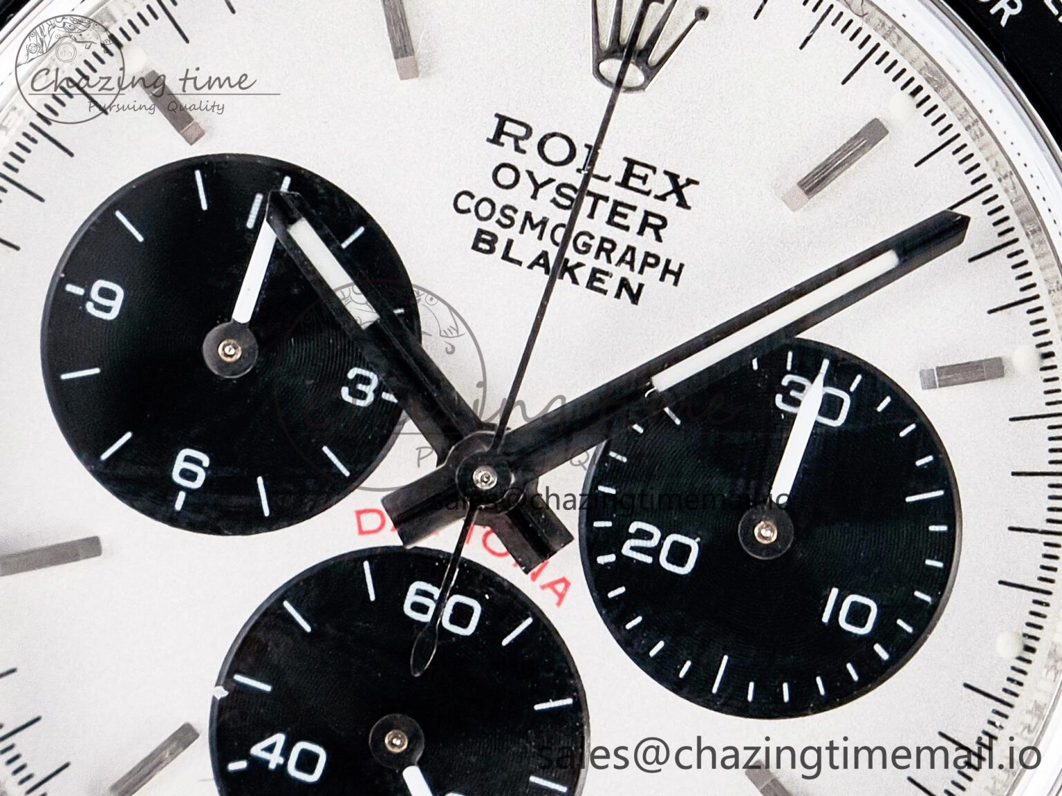 Custom Blaken Daytona Paul Newman 1:1 Best Edition White Dial on SS 904L Bracelet DD4130 Custom Modded
