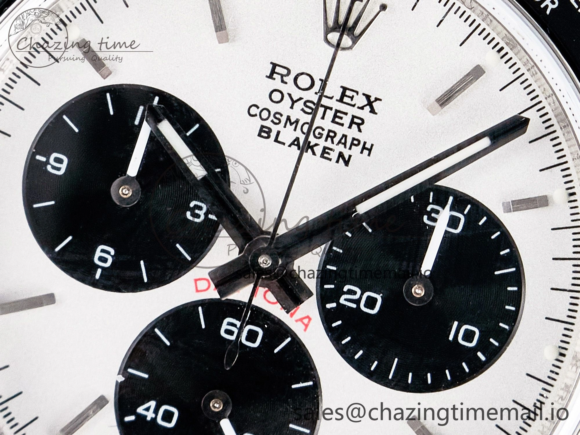 Custom Blaken Daytona Paul Newman 1:1 Best Edition White Dial on SS 904L Bracelet DD4130 Custom Modded