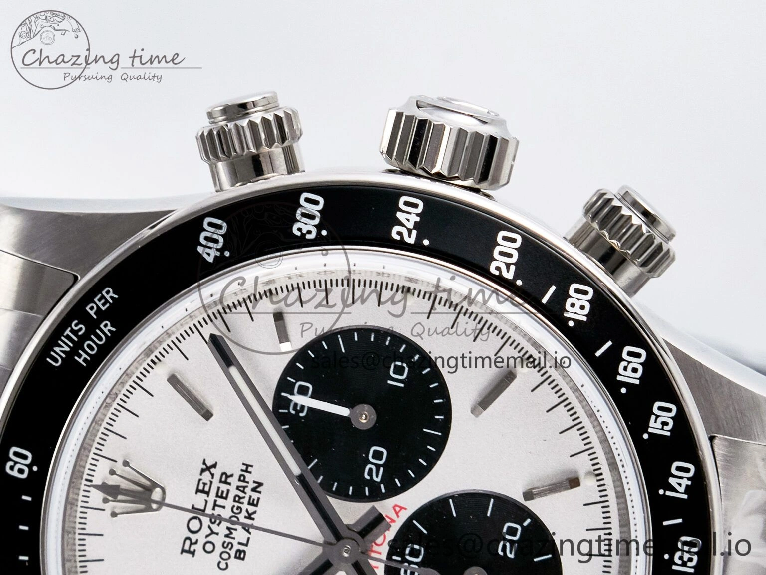 Custom Blaken Daytona Paul Newman 1:1 Best Edition White Dial on SS 904L Bracelet DD4130 Custom Modded
