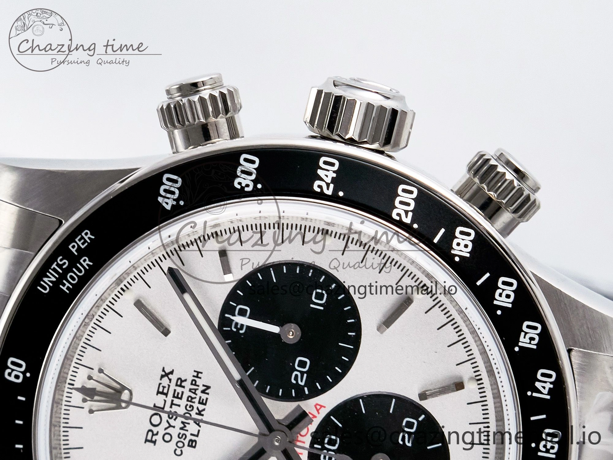 Custom Blaken Daytona Paul Newman 1:1 Best Edition White Dial on SS 904L Bracelet DD4130 Custom Modded
