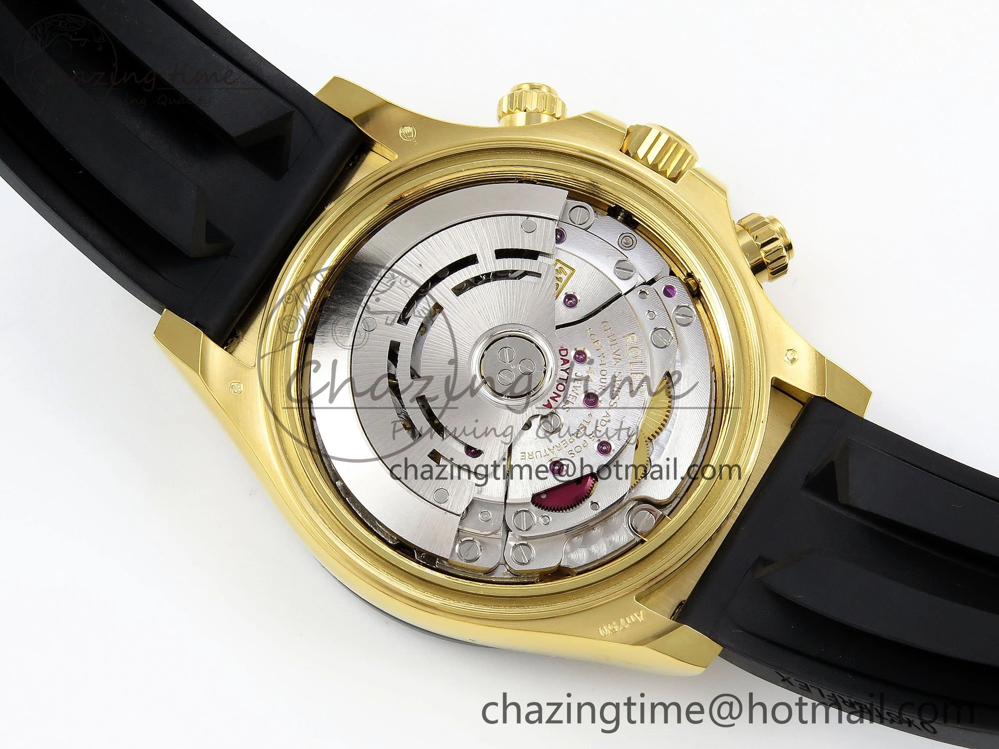 Custom Daytona 116518 APS   RBF 1:1 Best Edition 904L SS Case YG Dial on Oysterflex Strap SH4130 (Gain Weight)
