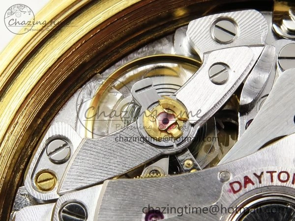 Custom Daytona 116518 APS   RBF 1:1 Best Edition 904L SS Case YG Dial on Oysterflex Strap SH4130 (Gain Weight)