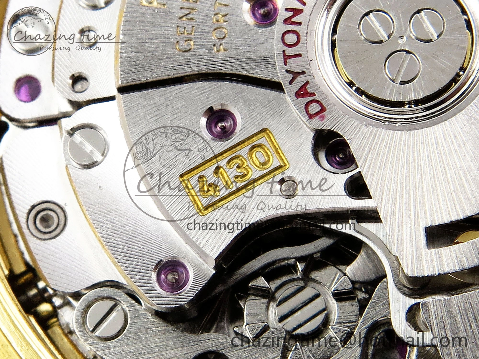 Custom Daytona 116518 APS   RBF 1:1 Best Edition 904L SS Case YG Dial on Oysterflex Strap SH4130 (Gain Weight)