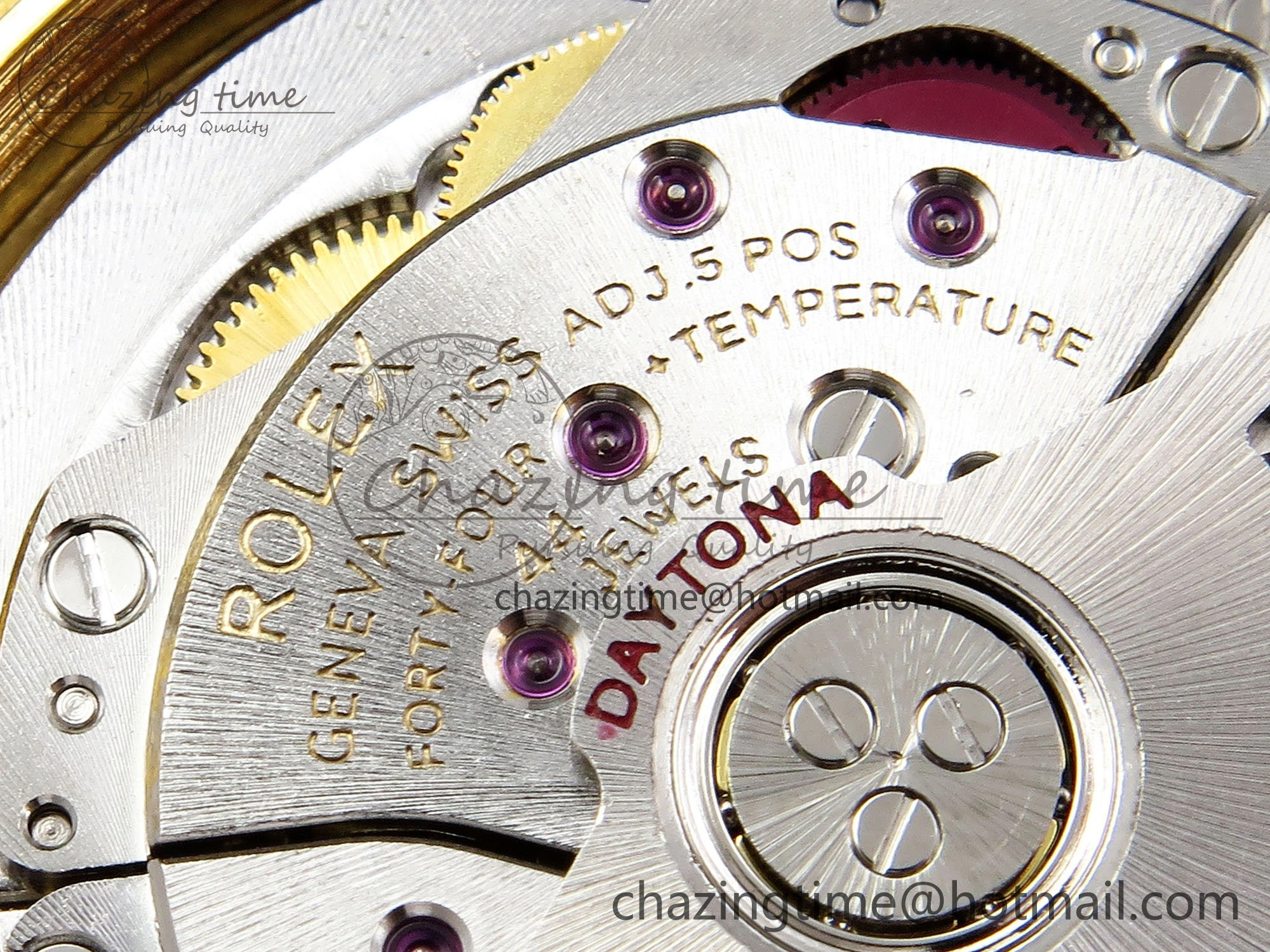 Custom Daytona 116518 APS   RBF 1:1 Best Edition 904L SS Case YG Dial on Oysterflex Strap SH4130 (Gain Weight)