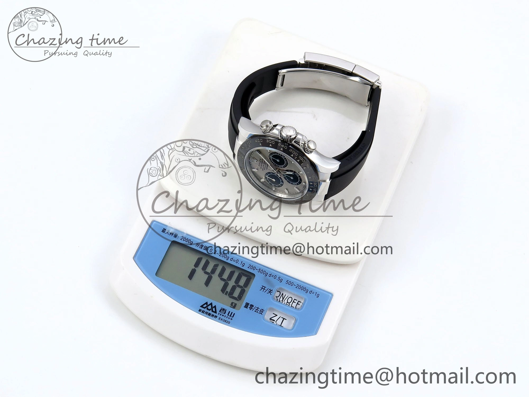 Custom Daytona 116519 APS RBF 1:1 Best Edition 904L SS Case Grey Dial on Oysterflex Strap SH4130 (Gain Weight)