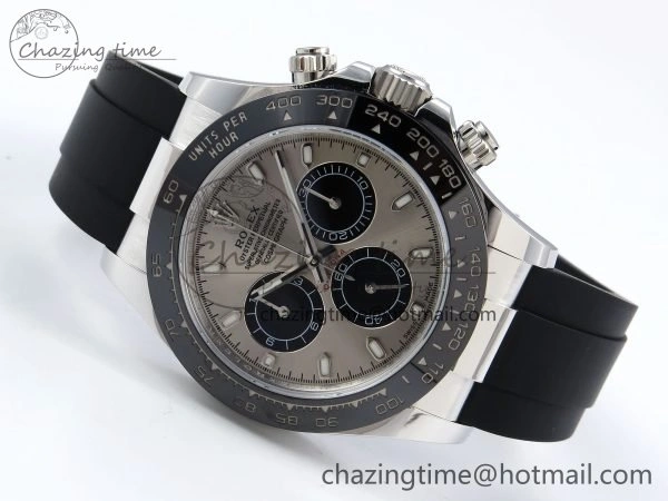 Custom Daytona 116519 APS RBF 1:1 Best Edition 904L SS Case Grey Dial on Oysterflex Strap SH4130 (Gain Weight)