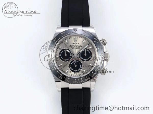 Custom Daytona 116519 APS RBF 1:1 Best Edition 904L SS Case Grey Dial on Oysterflex Strap SH4130 (Gain Weight)