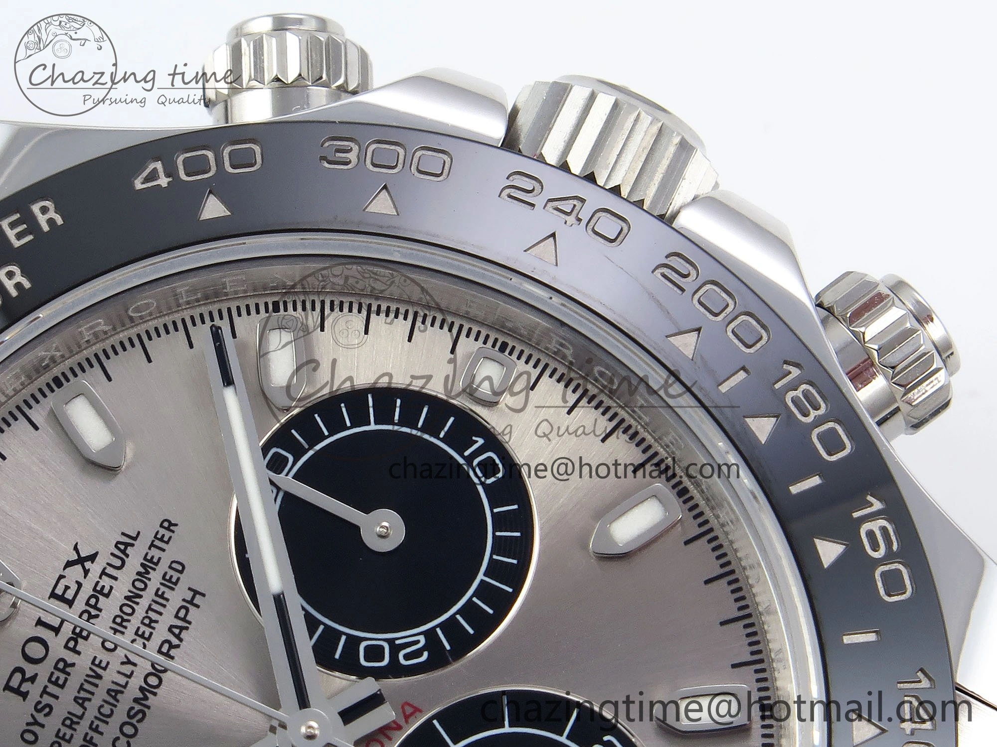 Custom Daytona 116519 APS RBF 1:1 Best Edition 904L SS Case Grey Dial on Oysterflex Strap SH4130 (Gain Weight)