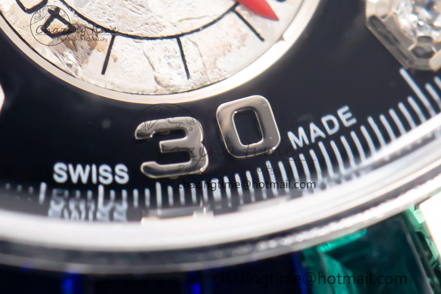 Custom Daytona 116520 RBOW Rainbow Clean Best Edition Black Dial on SS Bracelet SA4130