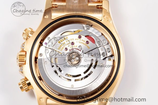 Custom Daytona 116595 RBOW Rainbow Clean Best Edition Black RG Dial on RG Bracelet SA4130