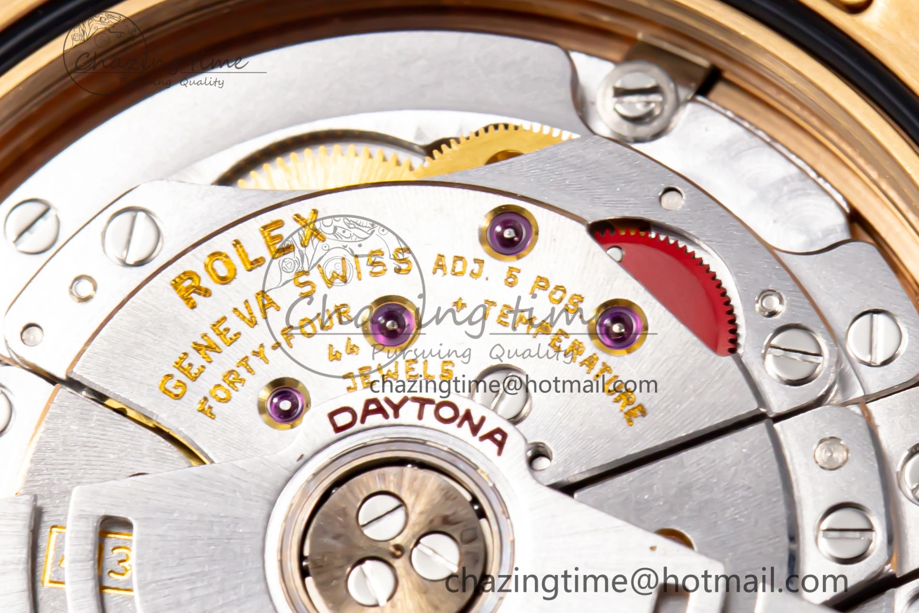 Custom Daytona 116595 RBOW Rainbow Clean Best Edition Black RG Dial on RG Bracelet SA4130