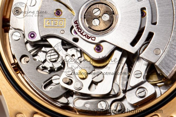 Custom Daytona 116595 RBOW Rainbow Clean Best Edition Black RG Dial on RG Bracelet SA4130