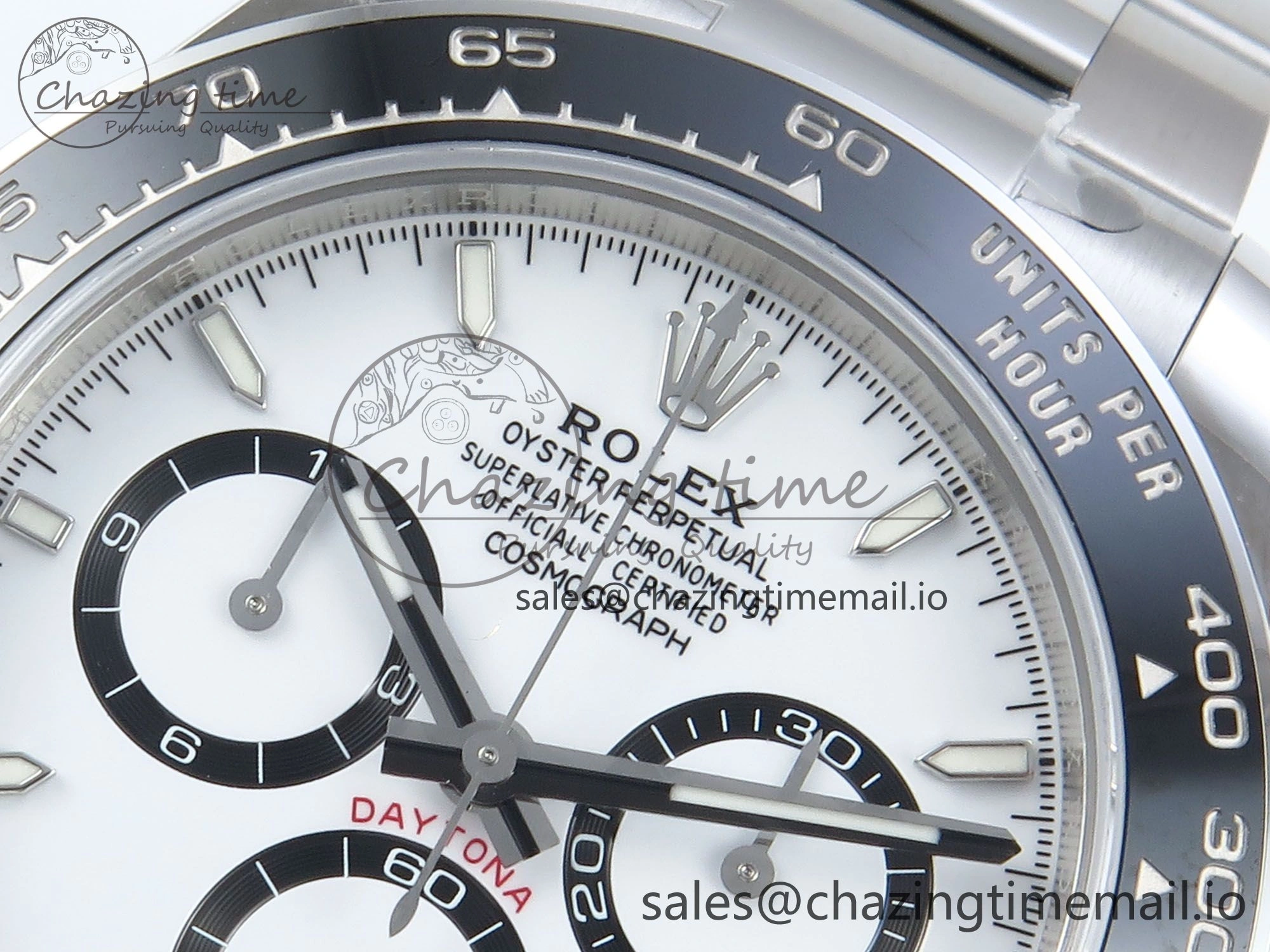 Custom Daytona 126500 1:1 Best Edition White Dial on SS 904L Bracelet Custom Modded PPM4131