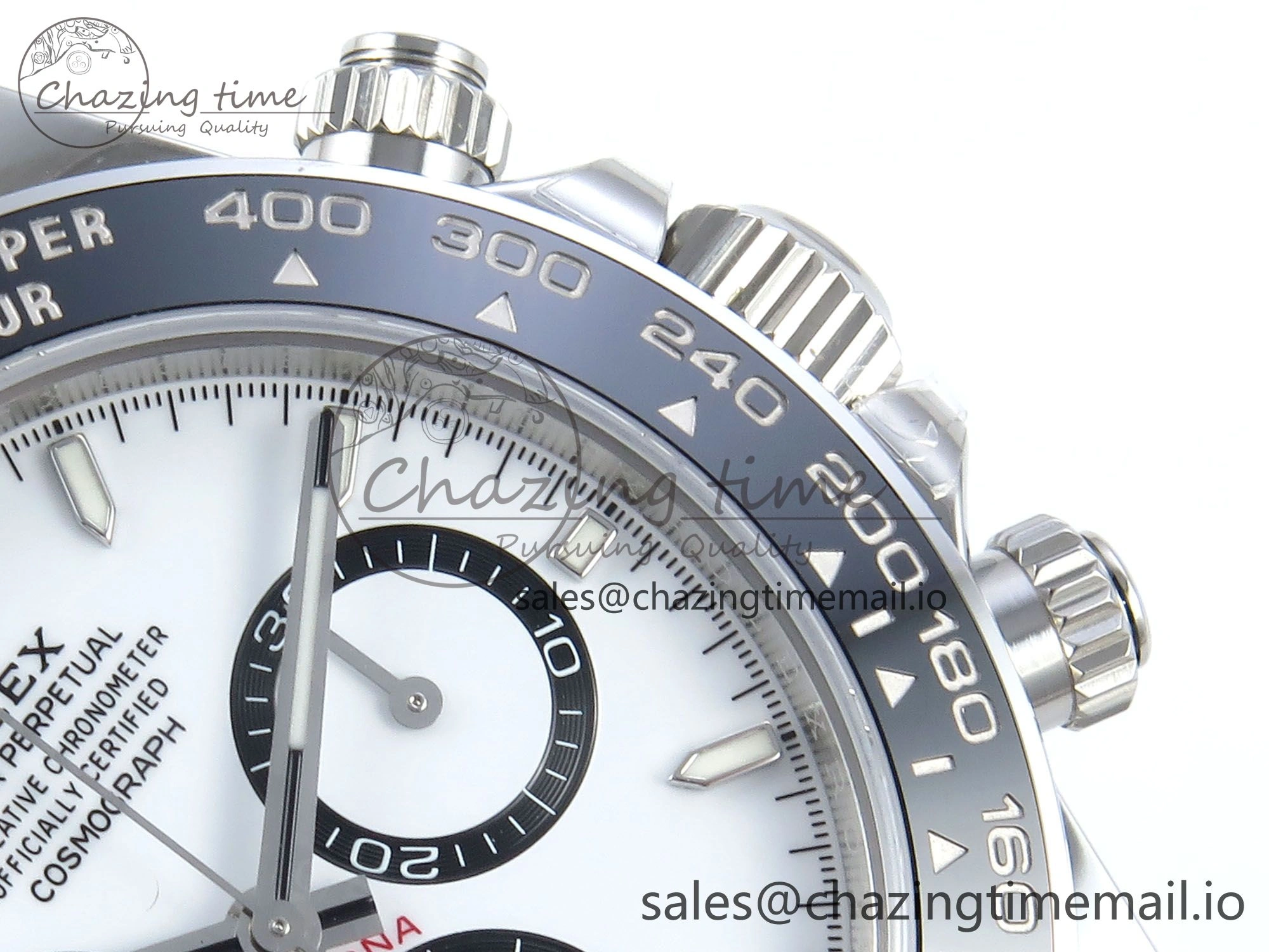 Custom Daytona 126500 1:1 Best Edition White Dial on SS 904L Bracelet Custom Modded PPM4131