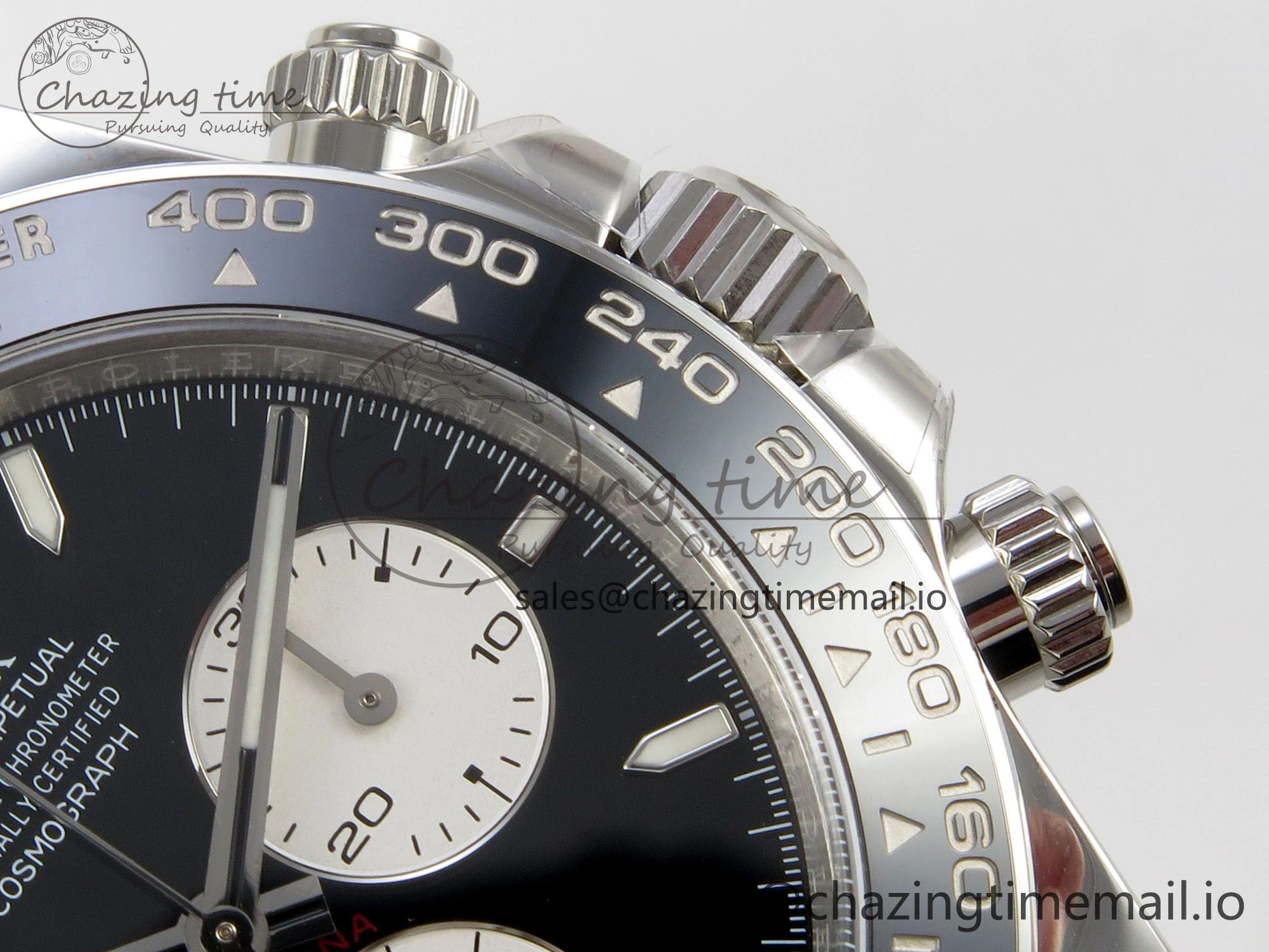 Custom Daytona 126529 Le Mans  CLEAN 1:1 Best Edition White Dial on SS 904L Bracelet Custom Modded PPM4132