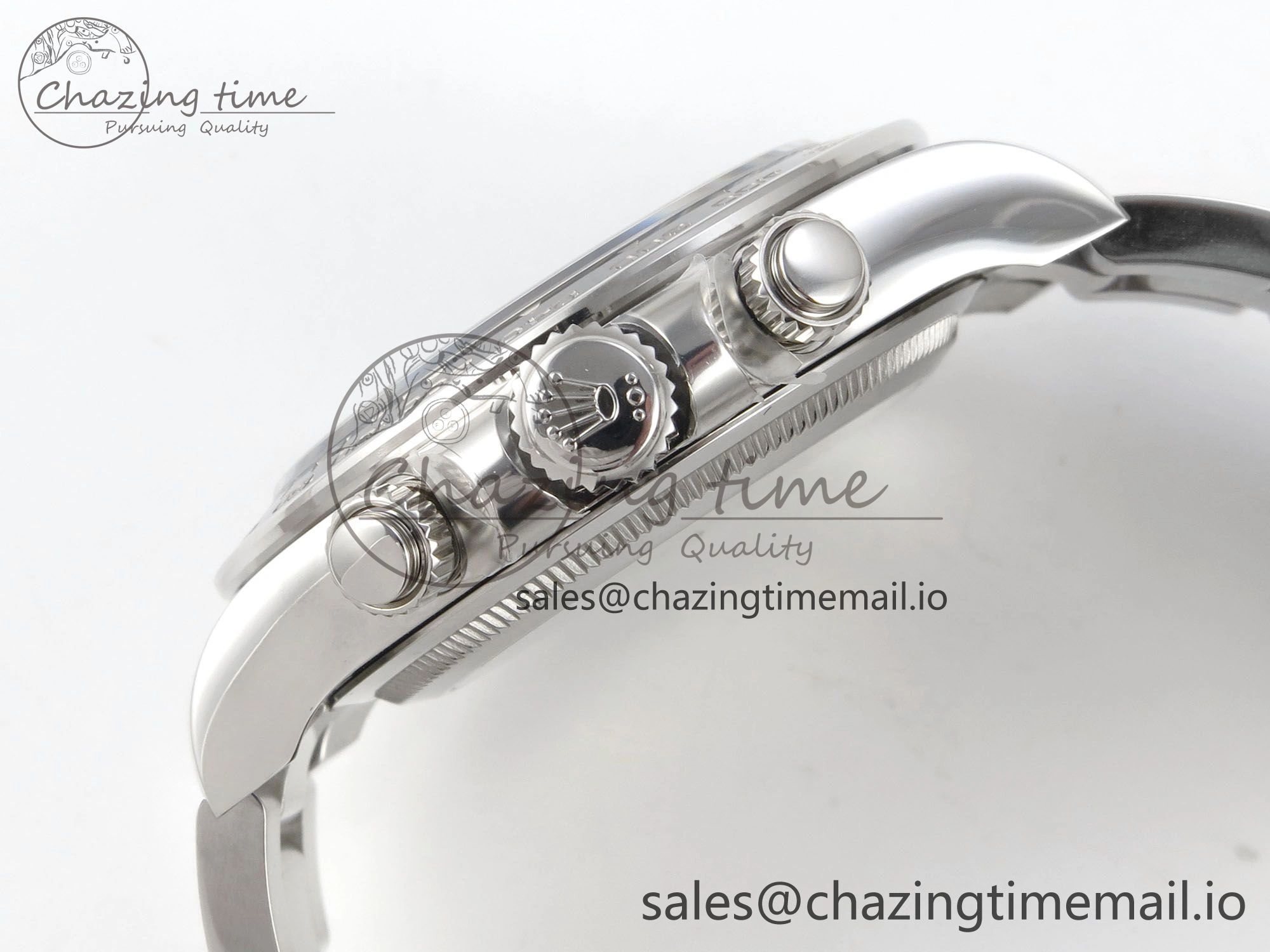 Custom Daytona 126529 Le Mans  CLEAN 1:1 Best Edition White Dial on SS 904L Bracelet Custom Modded PPM4132