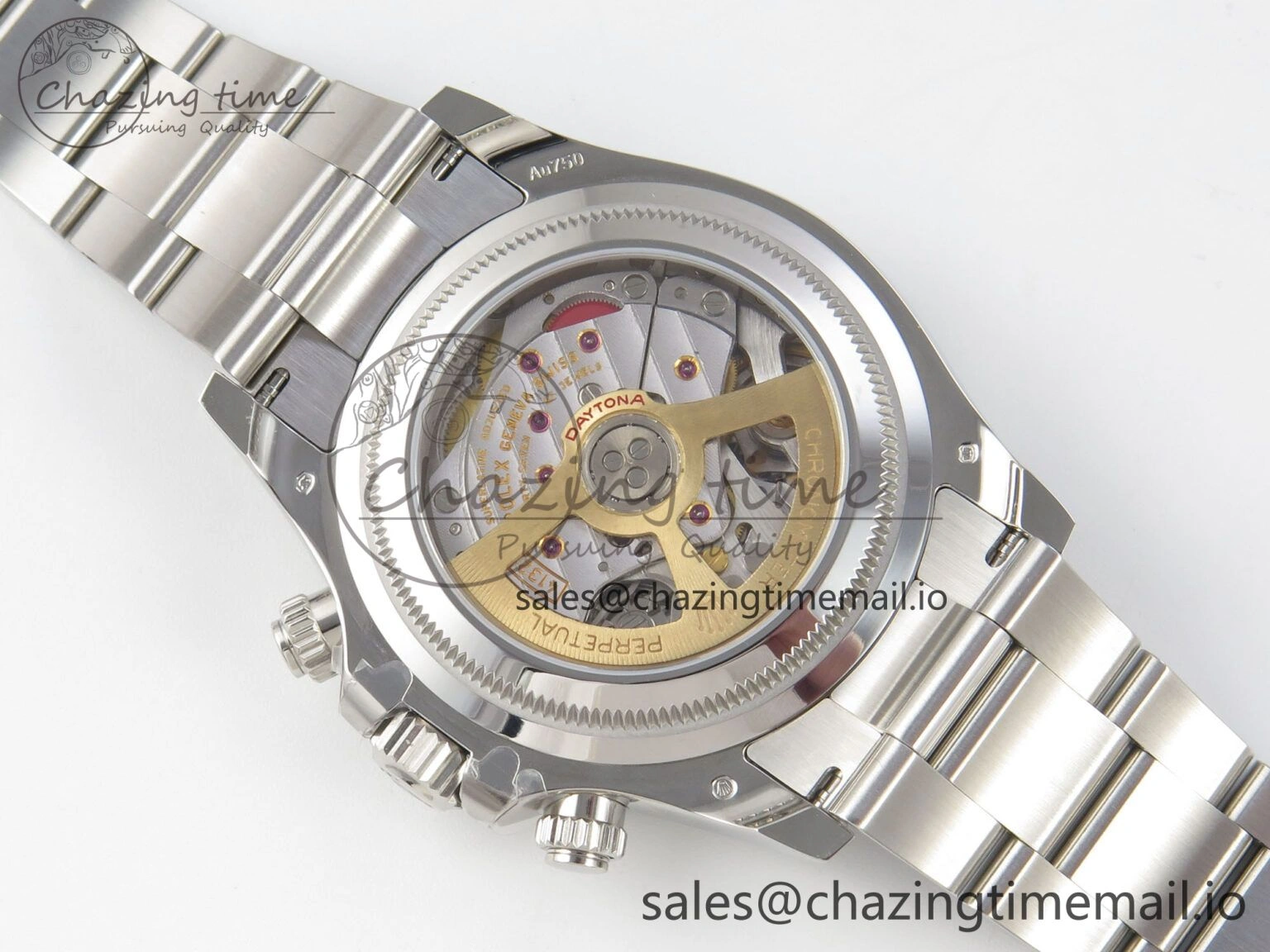 Custom Daytona 126529 Le Mans  CLEAN 1:1 Best Edition White Dial on SS 904L Bracelet Custom Modded PPM4132