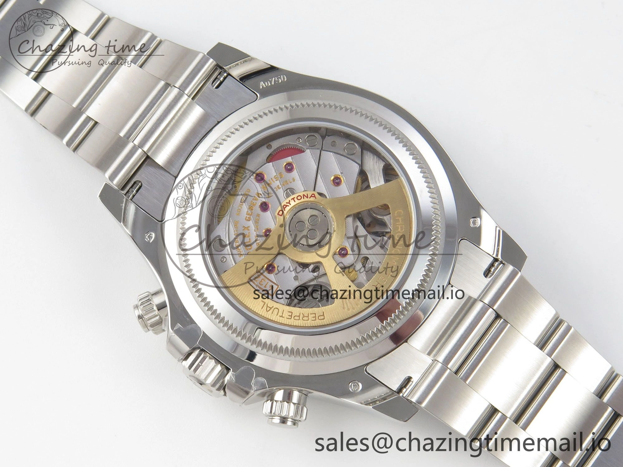 Custom Daytona 126529 Le Mans  CLEAN 1:1 Best Edition White Dial on SS 904L Bracelet Custom Modded PPM4132