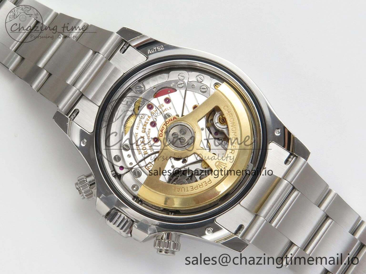 Custom Daytona 126529 Le Mans  CLEAN 1:1 Best Edition White Dial on SS 904L Bracelet Custom Modded PPM4132
