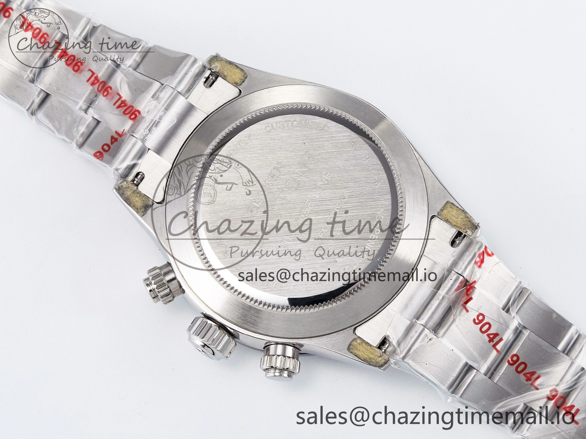 Custom Daytona Paul Newman 1:1 Best Edition White Dial on SS 904L Bracelet DD4130 Custom Modded