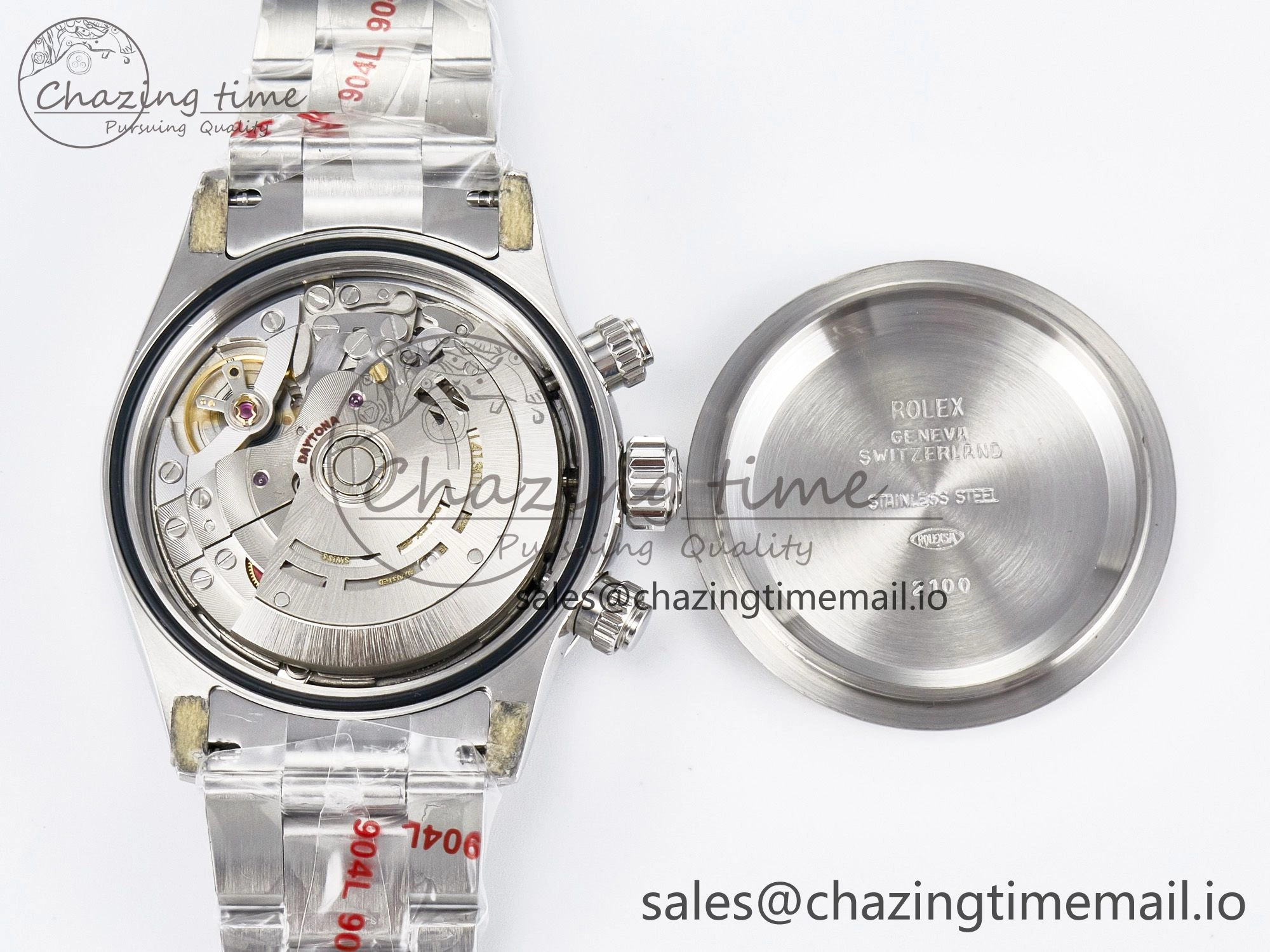 Custom Daytona Paul Newman 1:1 Best Edition White Dial on SS 904L Bracelet DD4130 Custom Modded