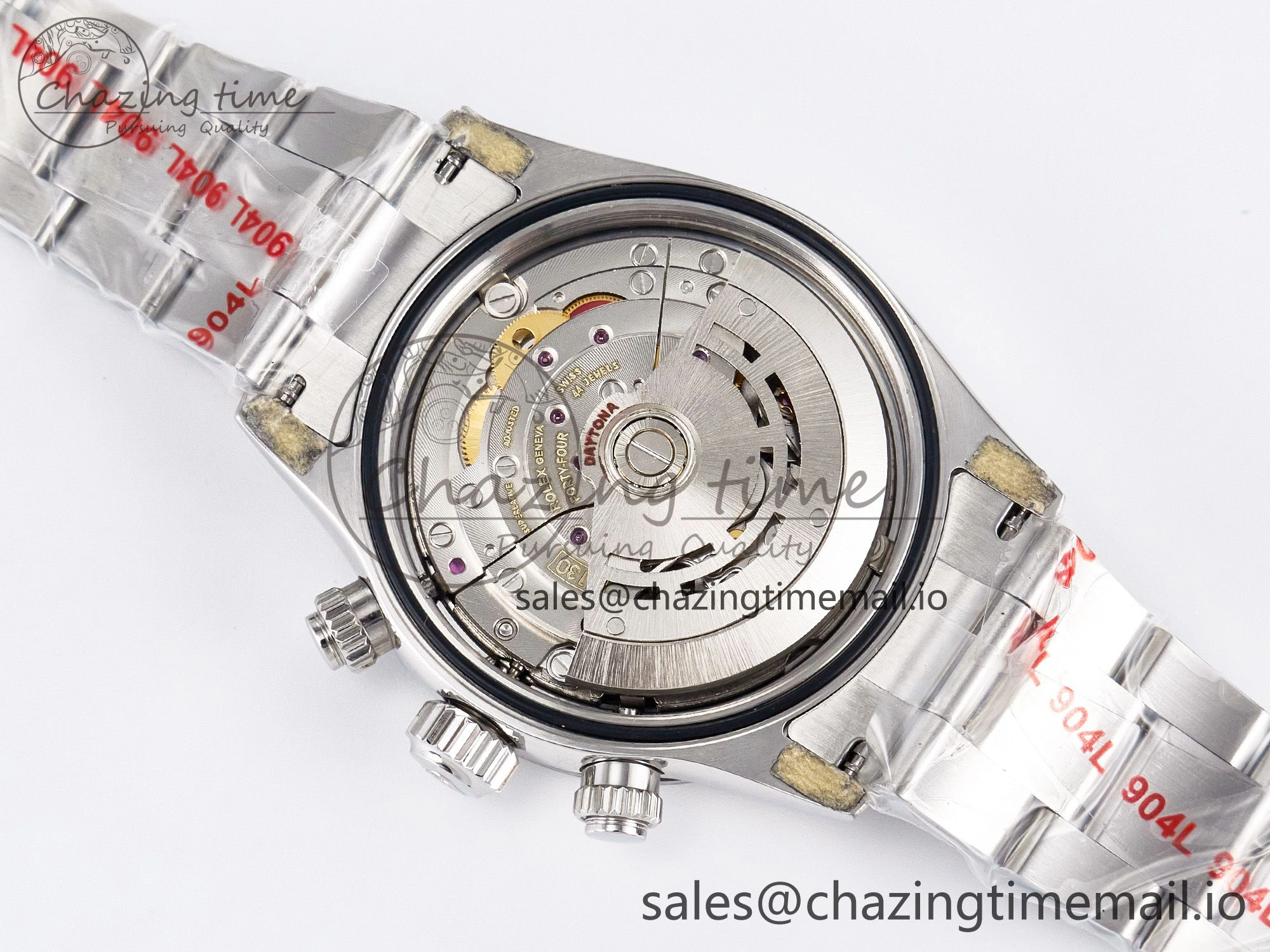Custom Daytona Paul Newman 1:1 Best Edition White Dial on SS 904L Bracelet DD4130 Custom Modded