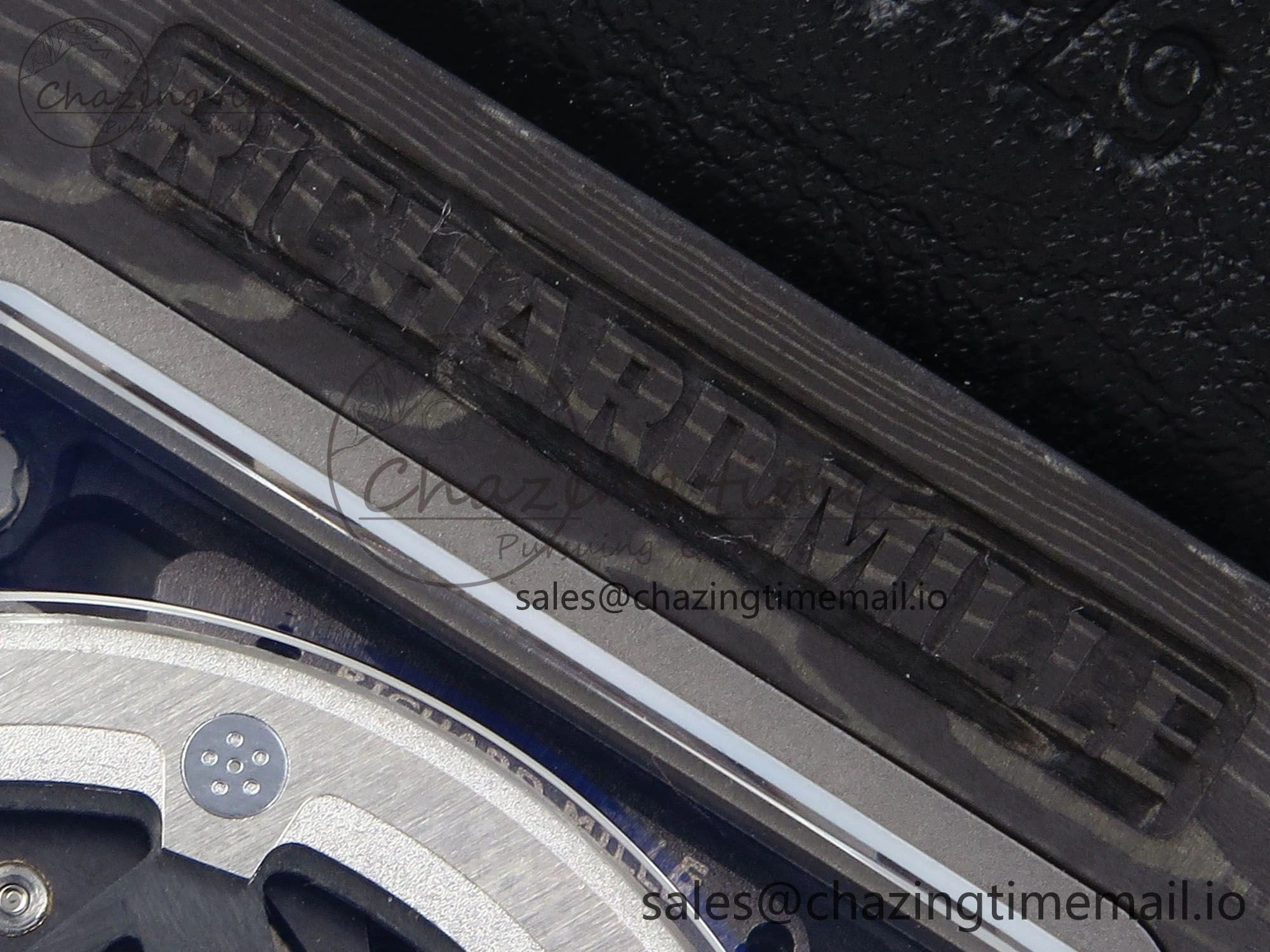 Custom Made RM67-02 Black NTPT France Dial on Blue Nylon strap CRMA7 Clone