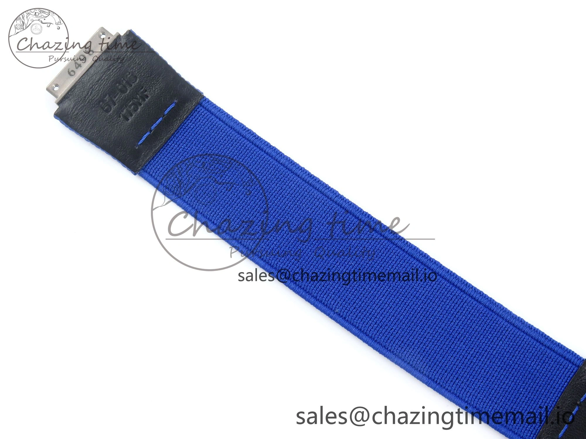 Custom Made RM67-02 Black NTPT France Dial on Blue Nylon strap CRMA7 Clone