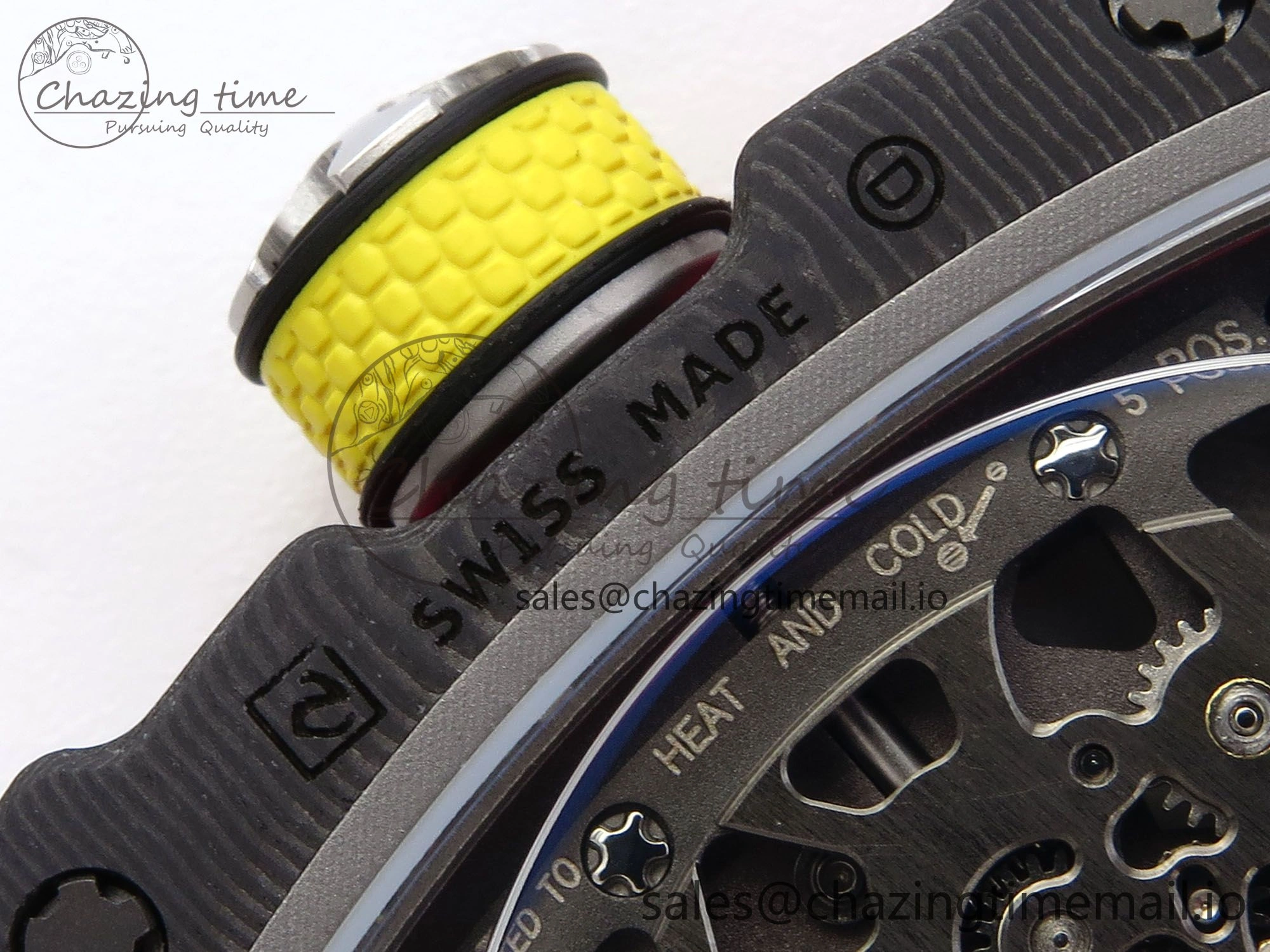Custom Made RM67-02 Black NTPT Germany Dial on Red Nylon strap CRMA7 Clone