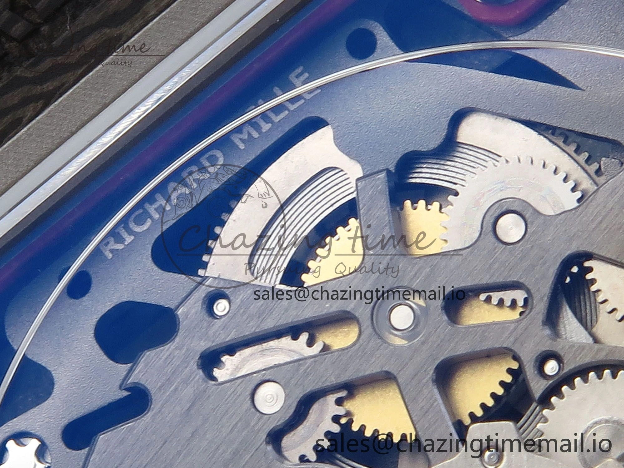Custom Made RM67-02 Black NTPT Germany Dial on Red Nylon strap CRMA7 Clone