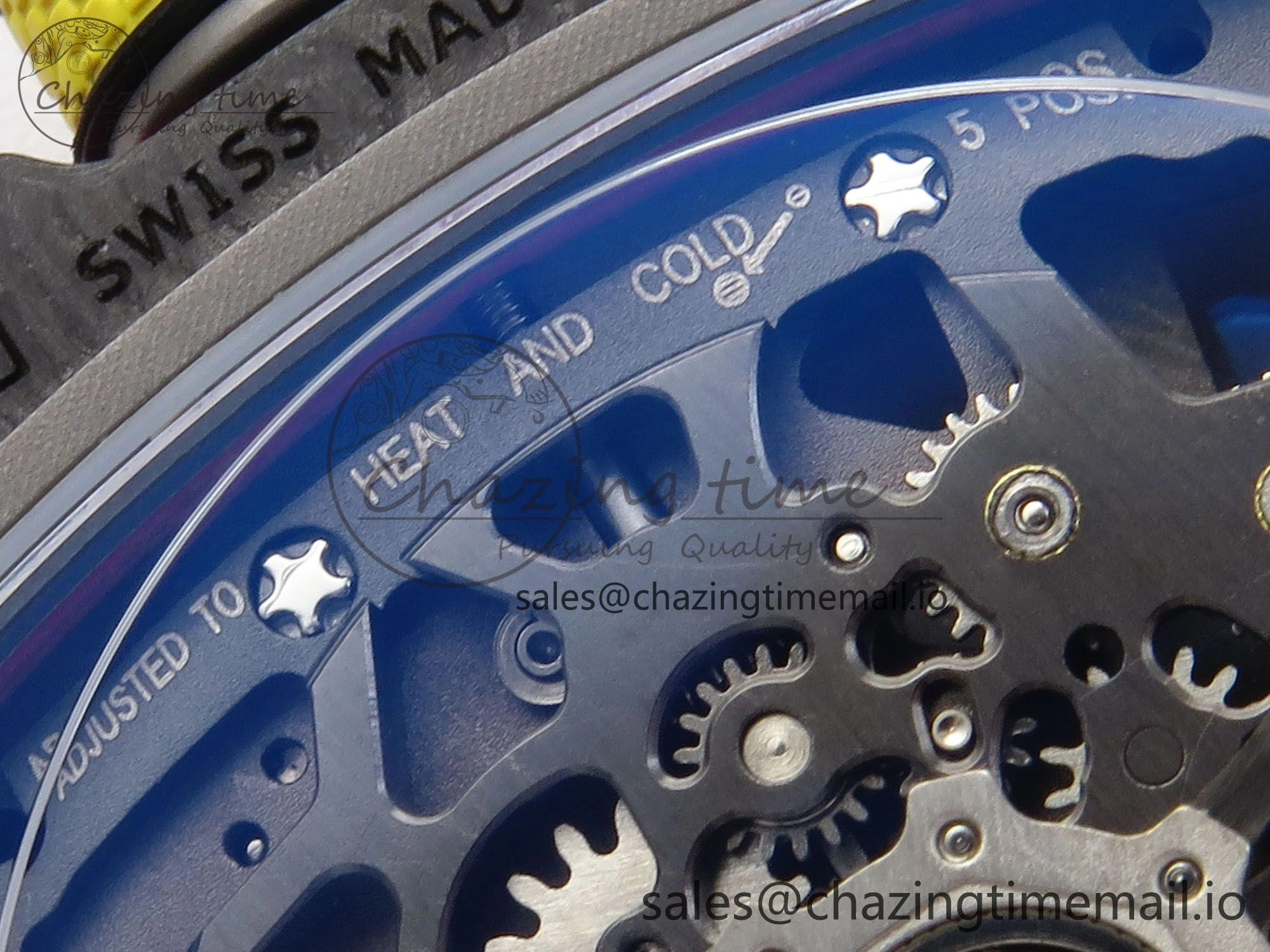 Custom Made RM67-02 Black NTPT Germany Dial on Red Nylon strap CRMA7 Clone