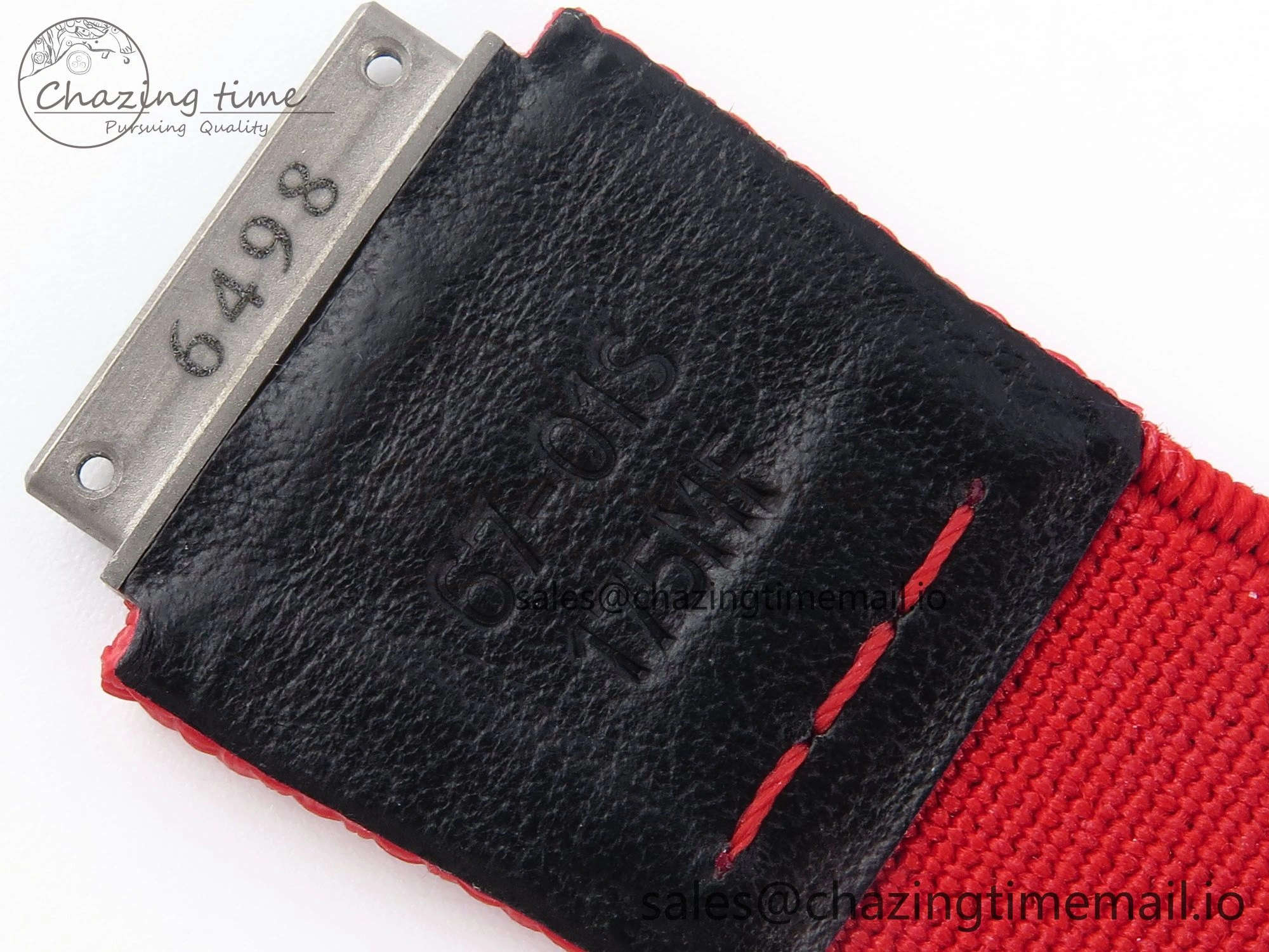 Custom Made RM67-02 Black NTPT Germany Dial on Red Nylon strap CRMA7 Clone