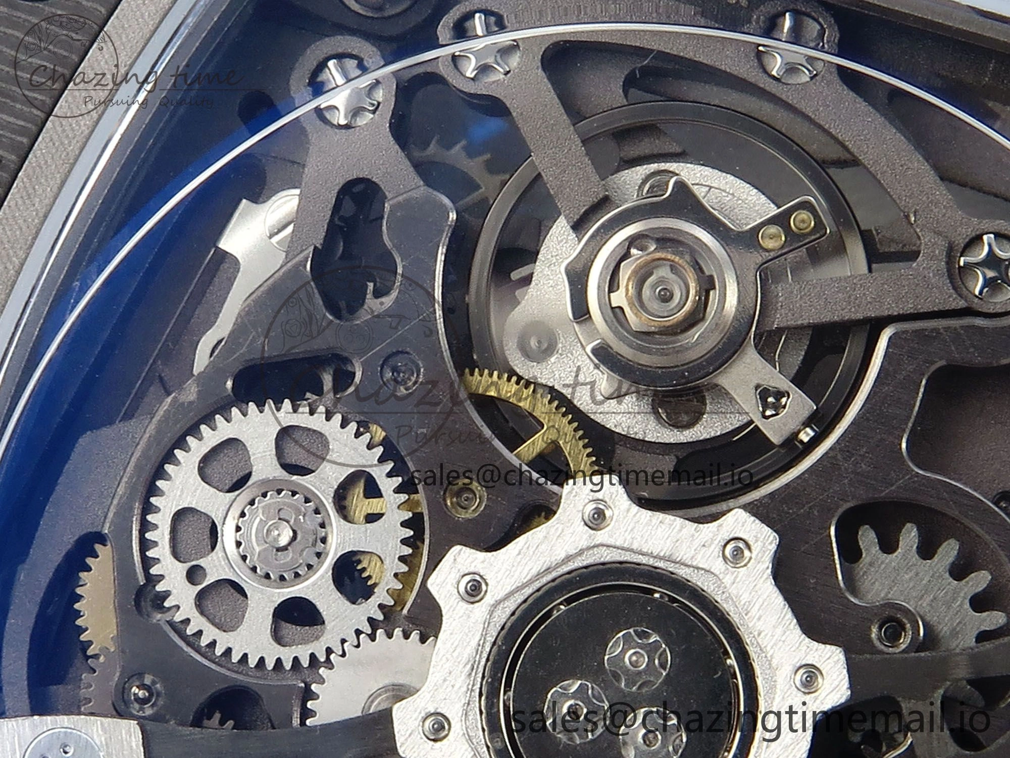Custom Made RM67-02 Black NTPT Germany Dial on Red Nylon strap CRMA7 Clone