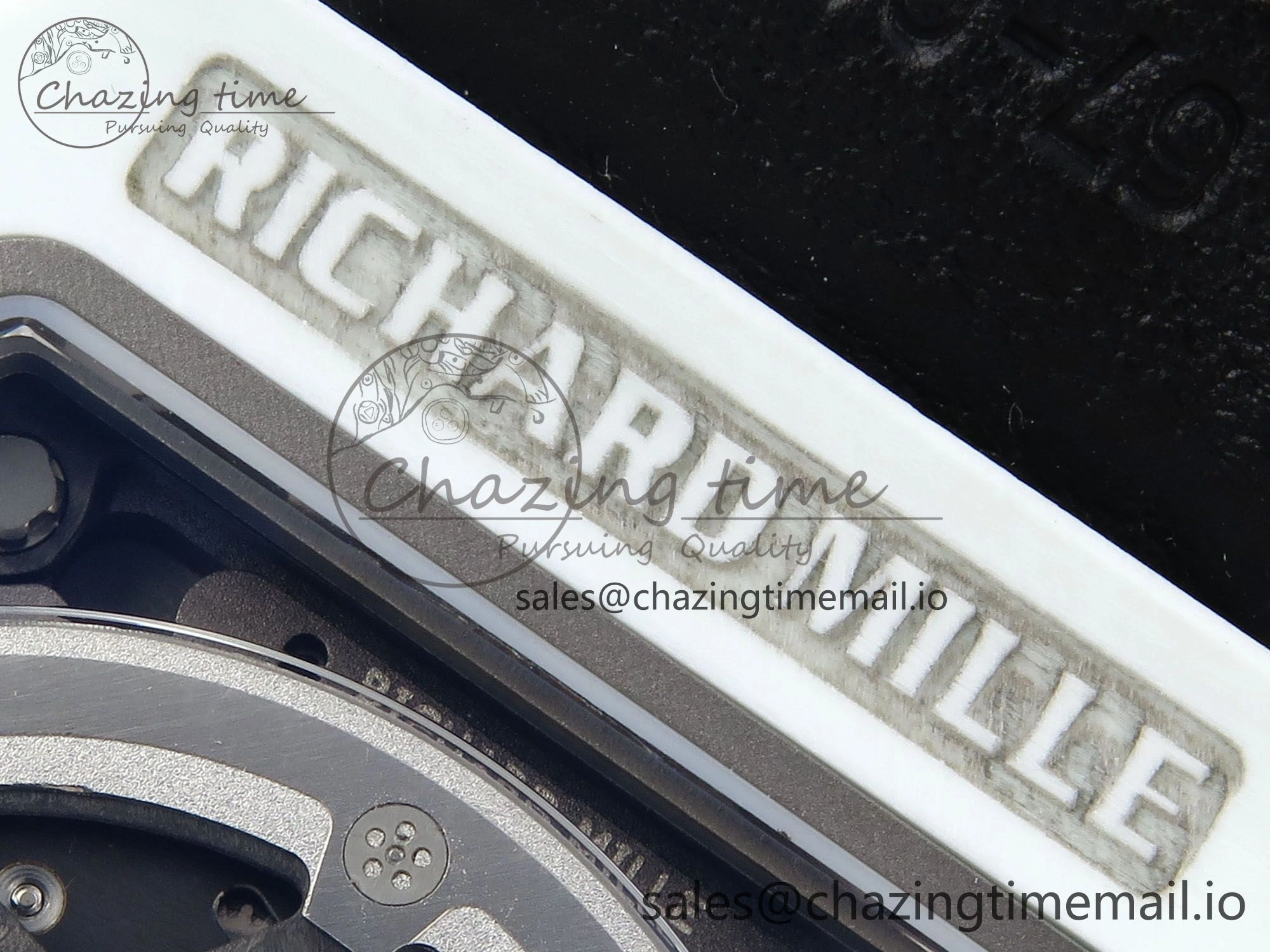 Custom Made RM67-02 White NTPT France Dial on Blue Nylon strap CRMA7 Clone